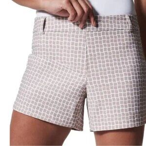 Spanx Sunshine Shorts in Bespoke Check Fawn